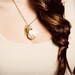 Orange blossom charm necklace in raw silk- style 400