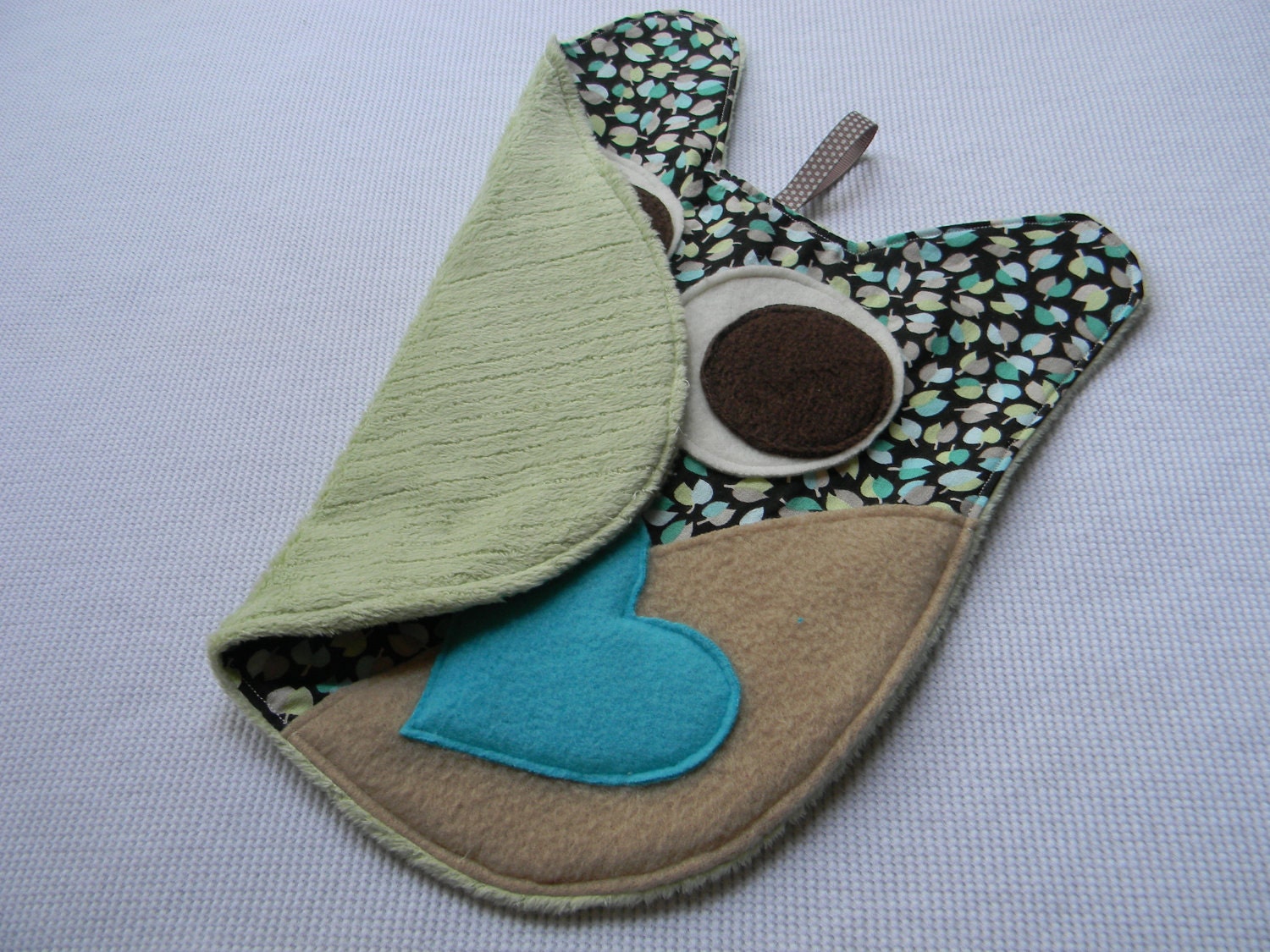 Baby Owl Lovey Blanket - security blanket toy