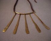Tribal Necklace - 24K Gold Plated or Rose Gold Plated