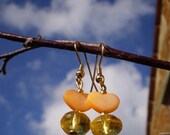 Summer day Citrine and MOP earrings