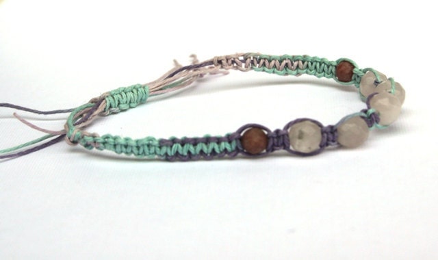 Stacking Bracelet - Natural Hemp Macrame Bracelet