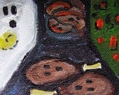 TV Dinner Food Horror ACEO