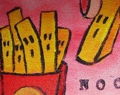 Fries Cries ACEO