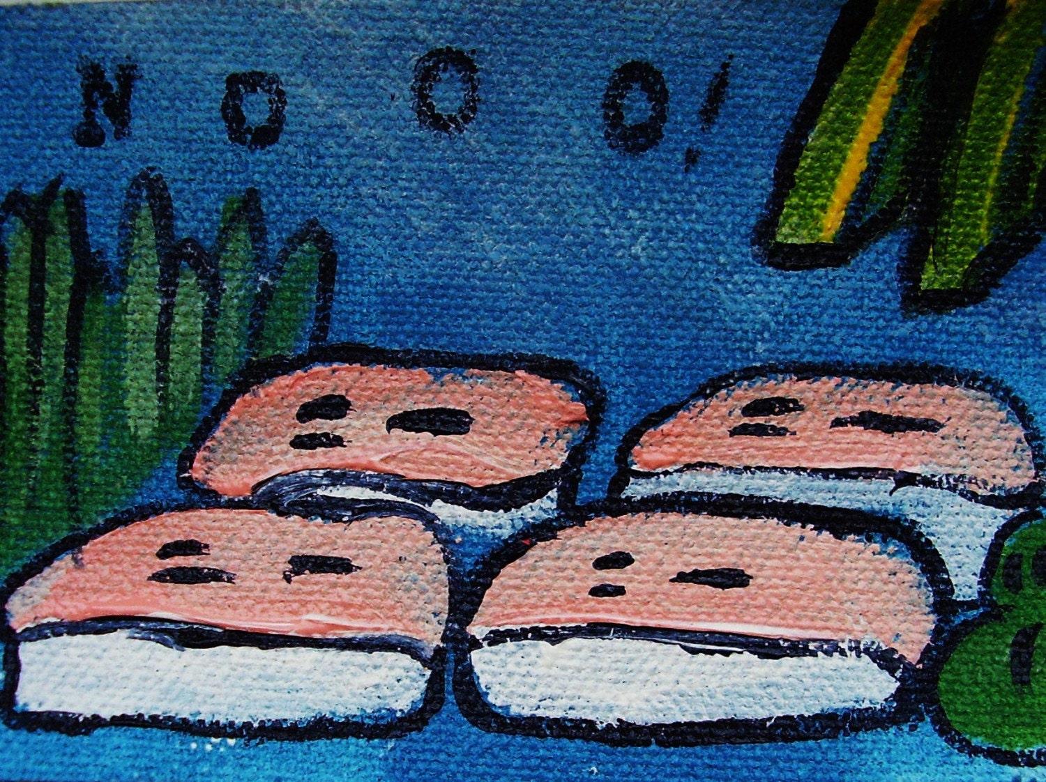 Screaming Sashimi Horror ACEO