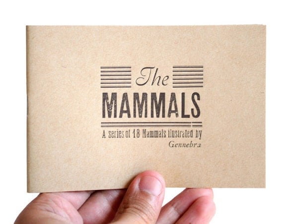 The mammals - illustrated book - zine - vintage