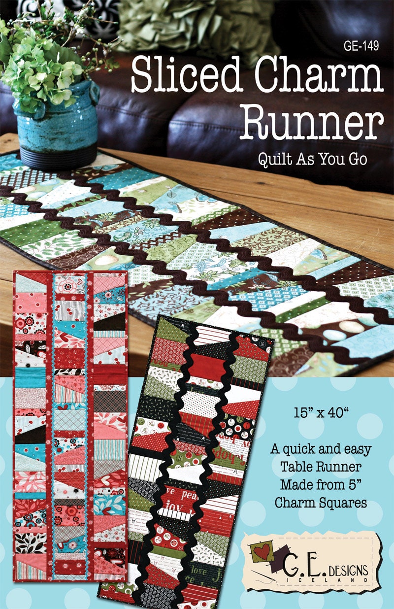 Sliced Charm Runner - Quilt Pattern