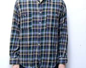 GRUNGE FLANNEL soft long sleeve button up made in ITALY