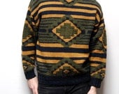 SOUTHWEST thick knit 80s 90s NATIVE AMERICAN sweater