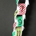Fabric Countdown Chain -  12 in Christmas Red and Green