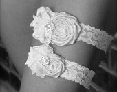 Wedding Garter Set- Ruffles and Lace- The Chica Boutique Original