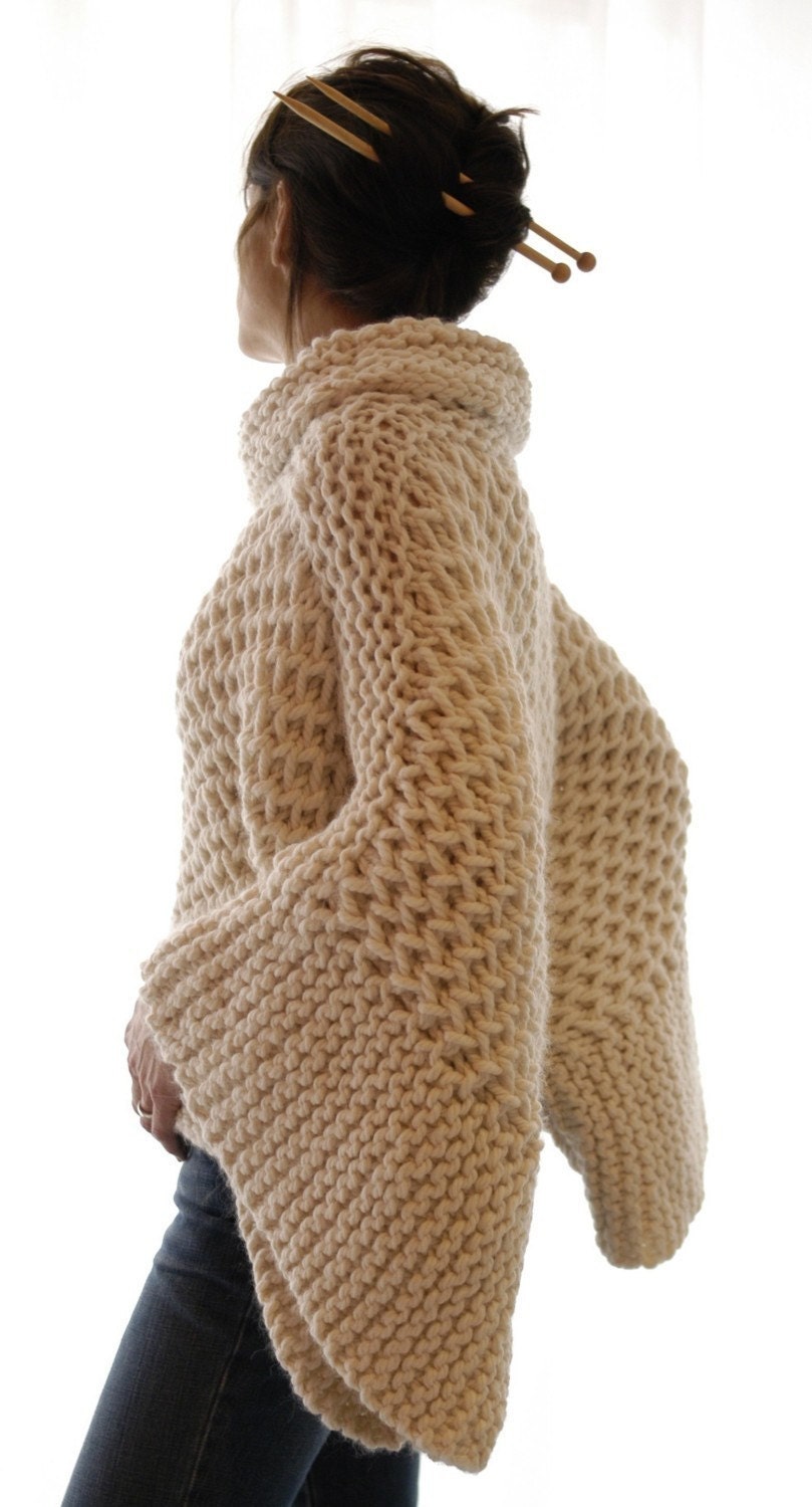 Instructions to make: the Misti Brioche Honeycomb Sweater PDF Pattern
