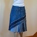 Upcycled Pieced Jean Skirt - Ella 2day Denim Skirt