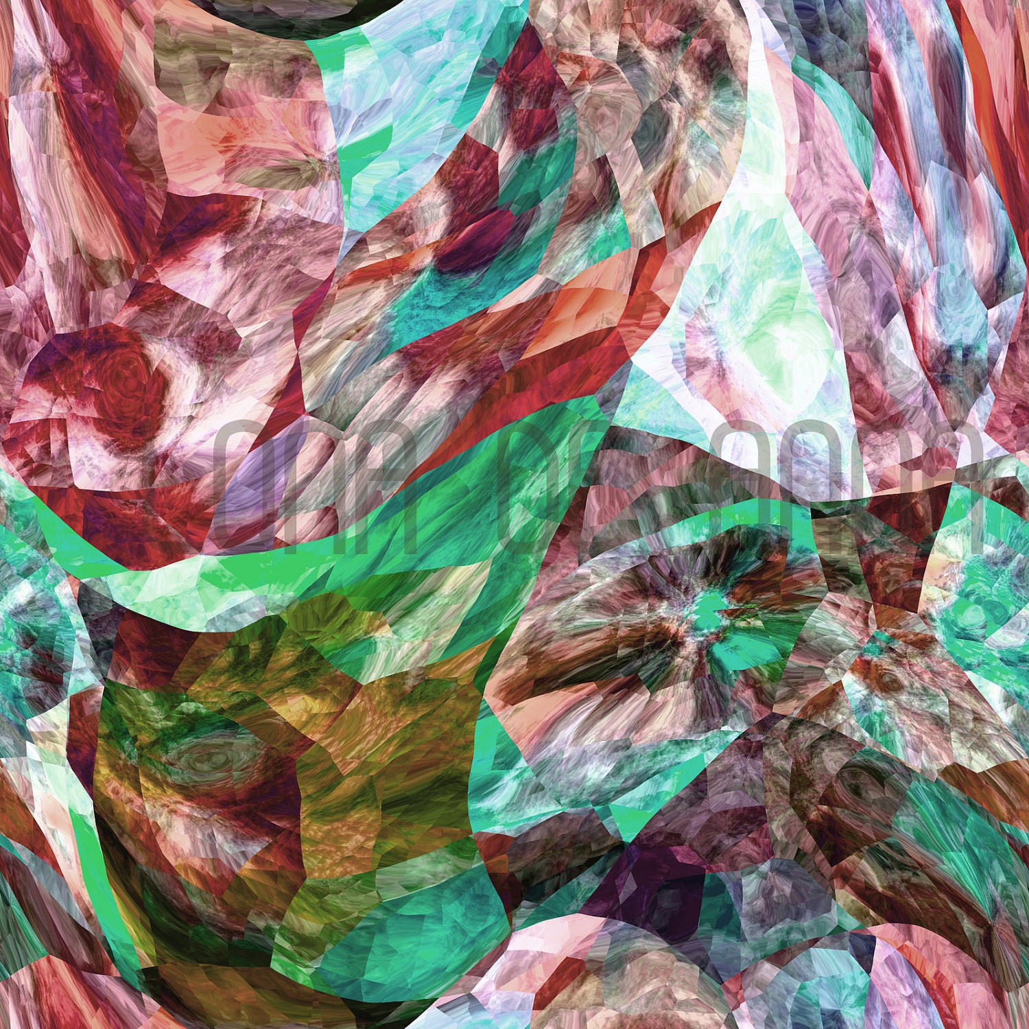 Pink Agate   - Graphic Print A3