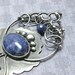 Reserved Silver blue pendant, lapis, Wirework, Metalwork