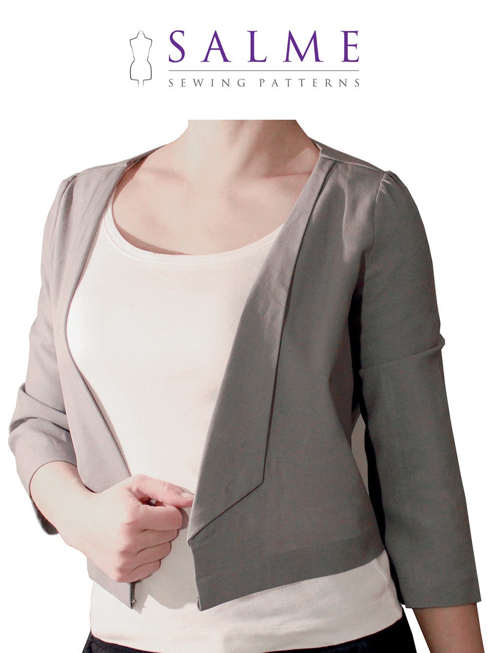 PDF Sewing pattern - Cropped blazer