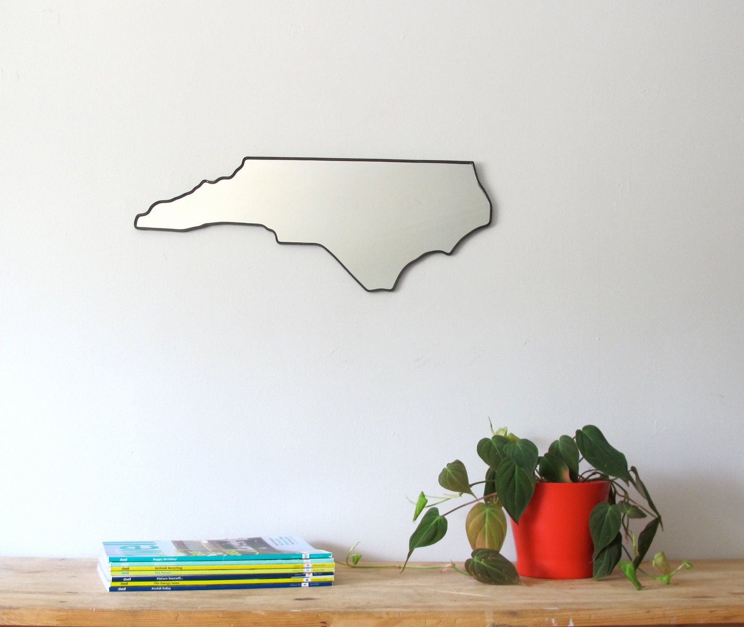 SALE / / / North Carolina Mirror / Wall Mirror State Outline Silhouette