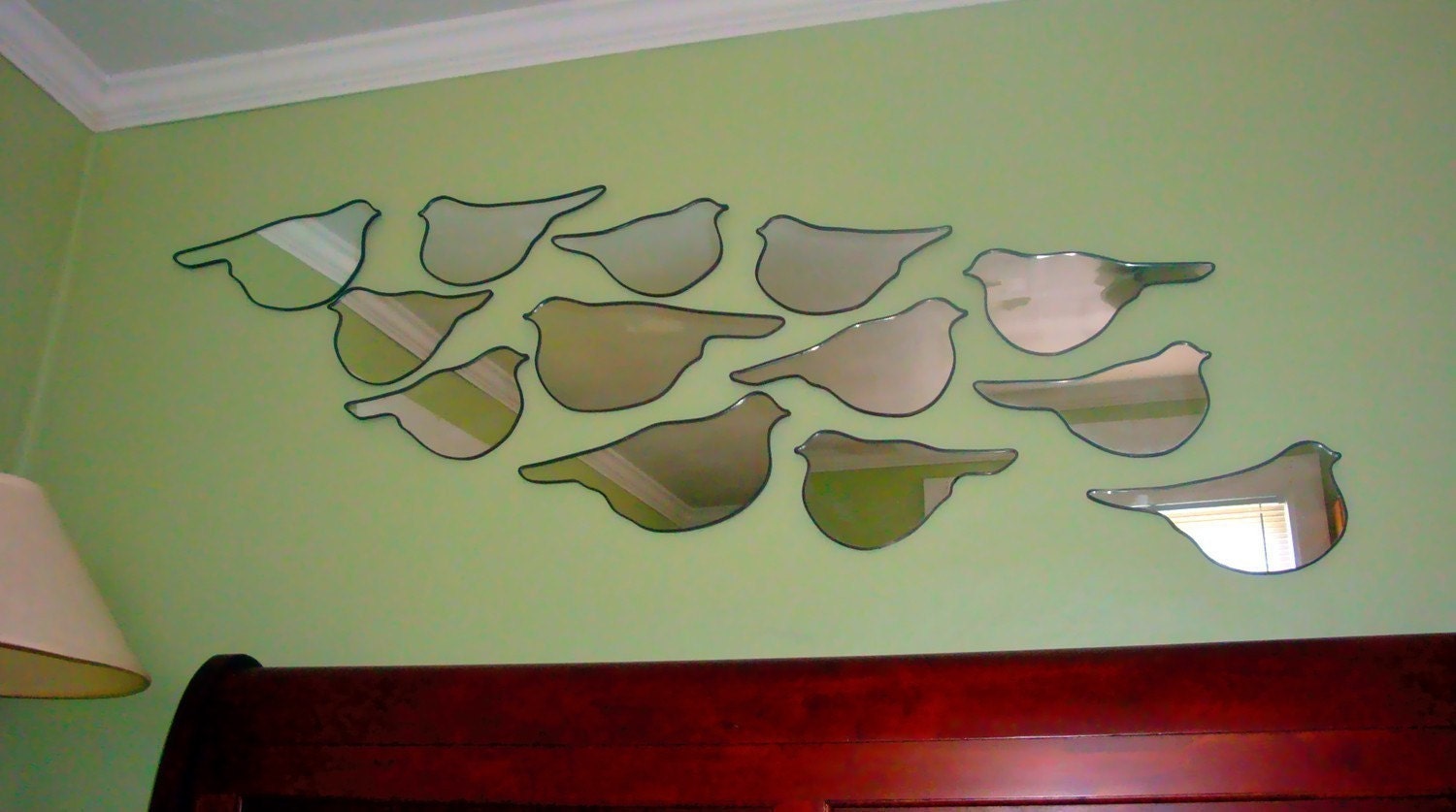 SALE / / / Bird Mirror No. 8 / Handmade Wall Mirror