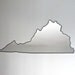 SALE / / / Virginia Mirror Large / Wall Mirror State Outline Silhouette