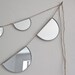 Mirror Bunting Small Half Circle Banner Garland Strand