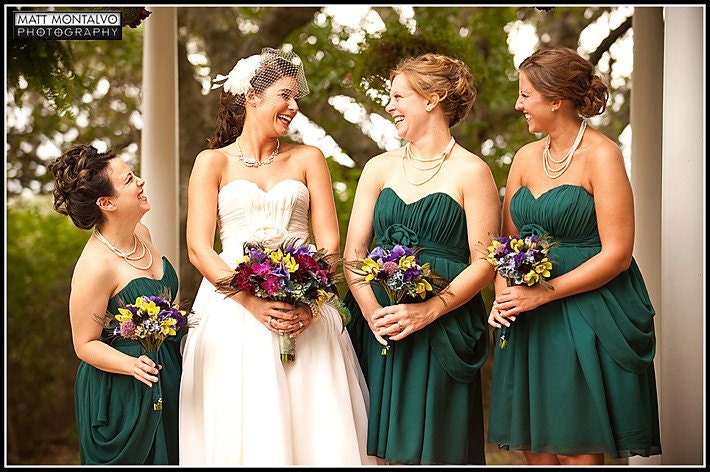 Bridesmaid dress  Wedding dress Prom Dress CHIFFON WHIMSY DRESS -  Custom Color