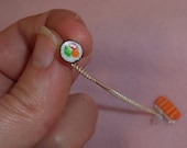 1 SUSHI themed Double Piercing EARRING Polymer Clay Kawaii, Cartilage