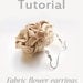 Tutorial Fabric earrings PDF
