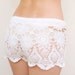 Crochet beach shorts in cotton Custom made to order crochet shorts Kate Hudson