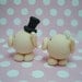 Polymer Clay Little Pig Wedding Cake Topper