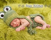 Frog Froggy Hat  Prop plus Diaper Cover
