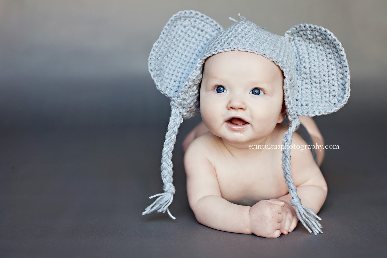 Elephant Hat PROP or GIFT Newborn to 18 Month sizes
