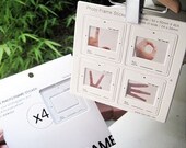 Mini Photo Frame White Sticker Set (4 frames)