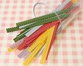5 color SET - Polka Dot pvc Tie for Gift Wrapping (250 pcs)