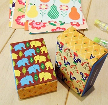 Scandinavia Pattern Label Stickers Match Box - Refill B (72 stickers)