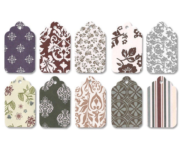 Various Pattern Gift Tag (10 tags)