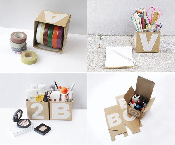Kraft Decor Clean-Up Box (Alphabet, 1 box choose)