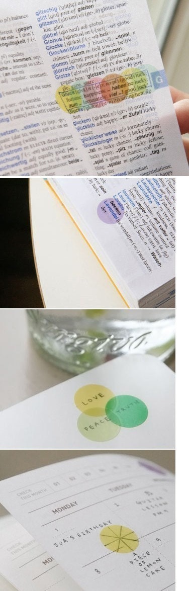 Transparent Index Dot Sticker (6 sheets)