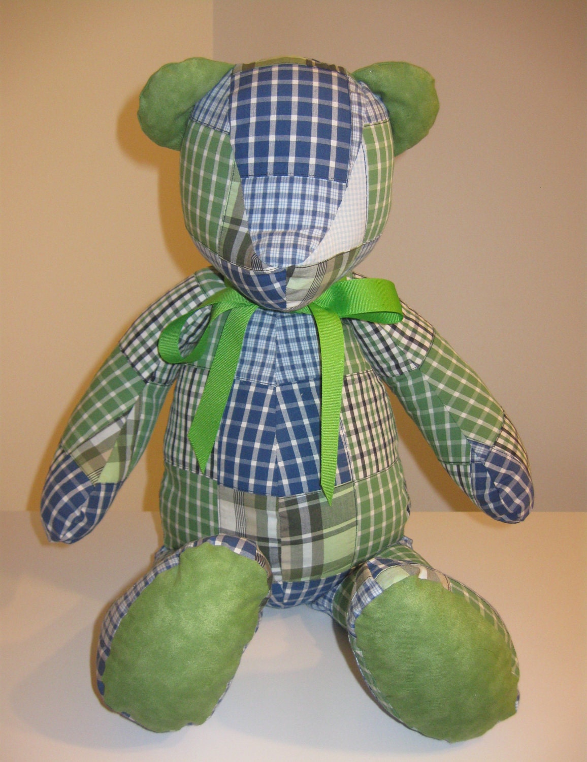 Madras Quilted Bear