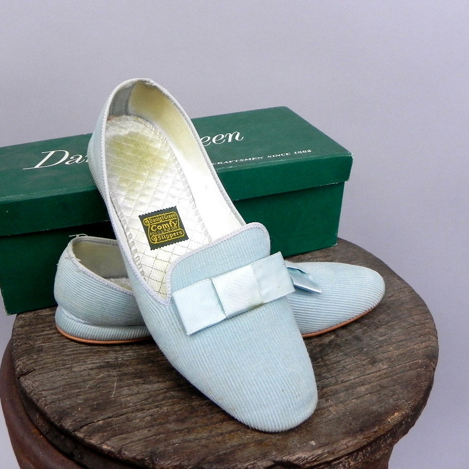 vintage 1950s comfy SLIPPERS by Daniel Green
