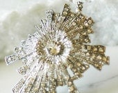Art Deco Evening, Bridal Jewelry for your Princess Wedding or Red Carpet  Event OOAK Rush Shipping Available
