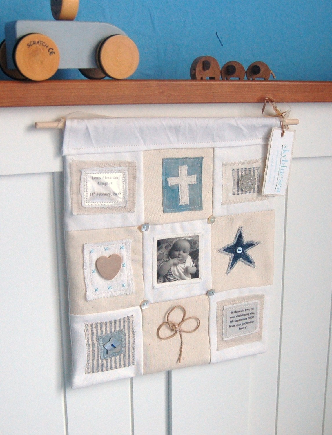 Memory Wall Hanging Personalised (Boy)