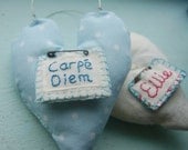 Lavender Heart Personalised with Pin.