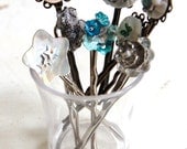 Vintage Style Silver Tone Hair Slide