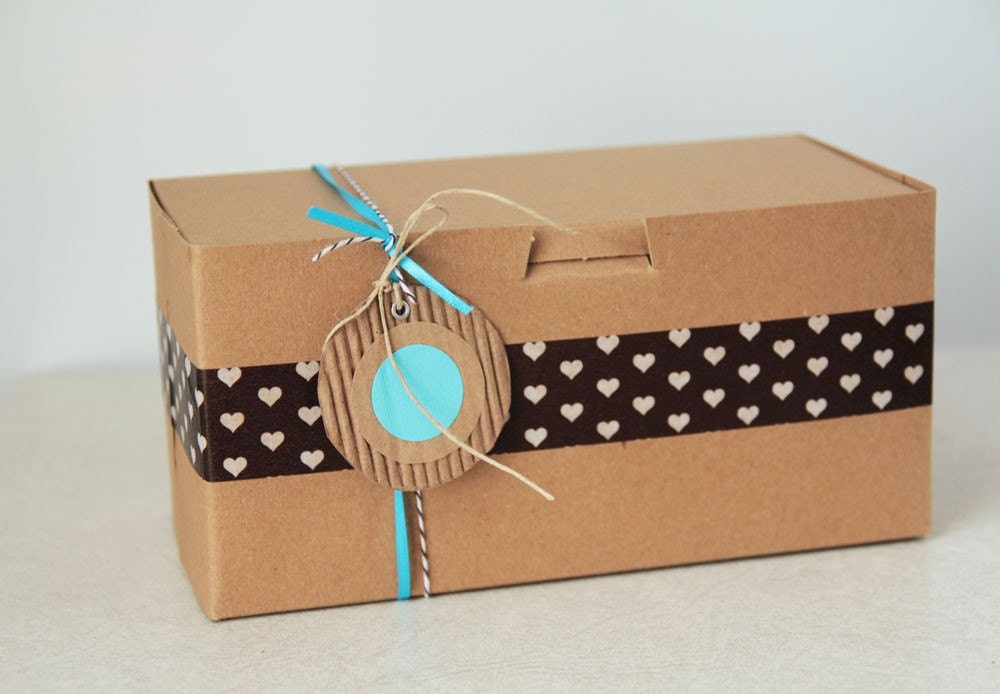 8 x 4 x 4  Kraft Cupcake or Gift Boxes set of 24
