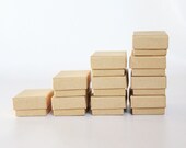 RESERVED- Kraft Jewelry Boxes filled with cotton 2-1/2 X 1-1/2 X 7/8   lot of 15