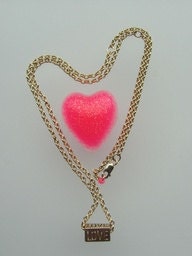 LOVE block necklace
