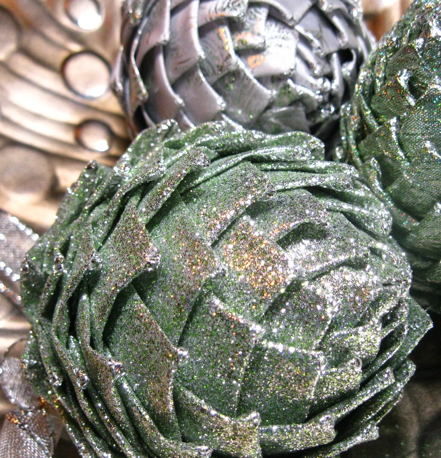 unique cabbage green Christmas ornament,