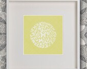 12x12 Giclee Affordable Art Print - Butterfly Circle