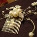 Pearl and Crystal Small Vine Comb