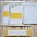 Augusta Wedding Invitation Suite yellow, grey silver white