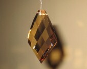 Chandelier Crystal - Gold Teak AB - Twisted Kite 63mm